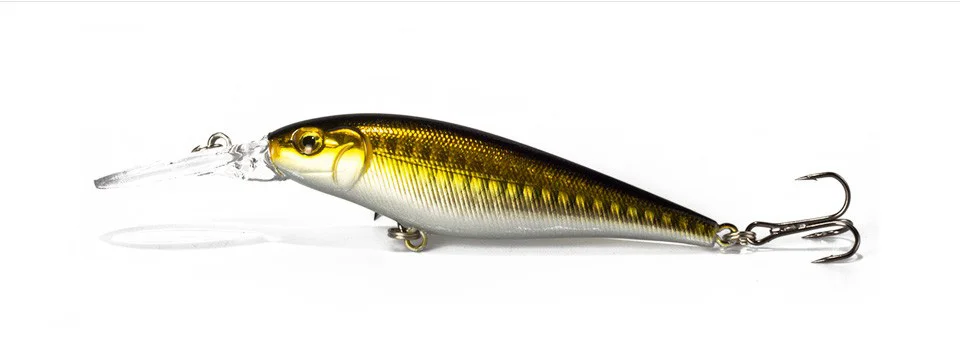 10 шт./лот DEUKIO Рыбалка LuresFloating гольян 4 крюк воблер Жесткий приманки Pesca приманка для ловли карпа рыболовные снасти 10 цветов