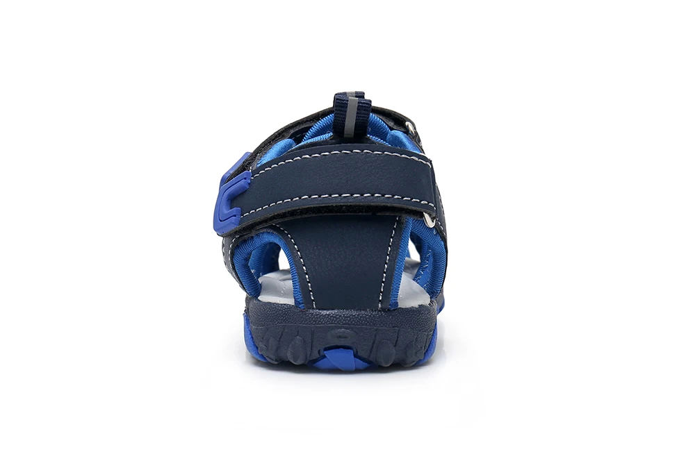 Apakowa/пляжные прогулочные сандалии для мальчиков; детская летняя водонепроницаемая обувь; Детские ортопедические спортивные сандалии с закрытым носком для мальчиков; цвет синий, темно-синий, черный