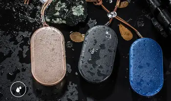 

Mini stereo wireless HIfI sound quality waterproof dustproof outdoor Bluetooth speaker 2018