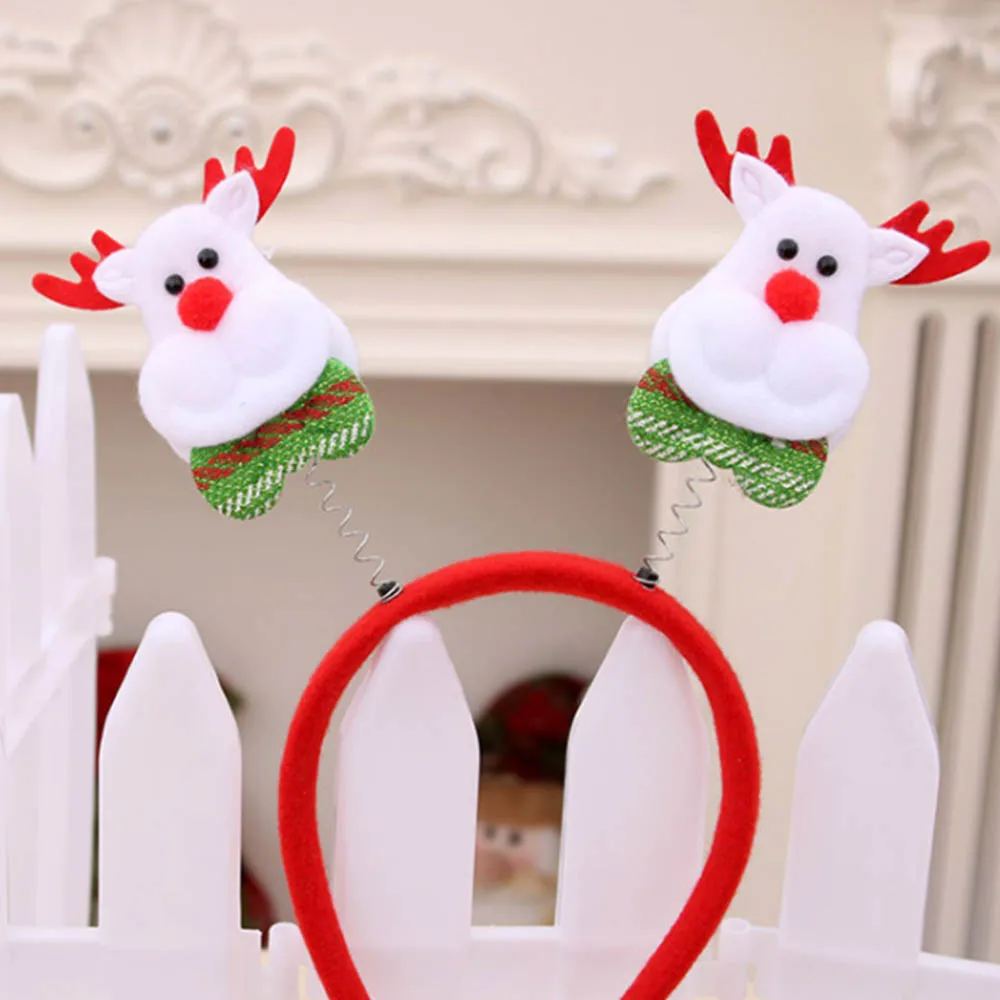 Светодиодный Рождественский головной убор для взрослых детей рождественские вечерние декоративные пряжки на голову рождественские украшения для дома - Цвет: Многоцветный