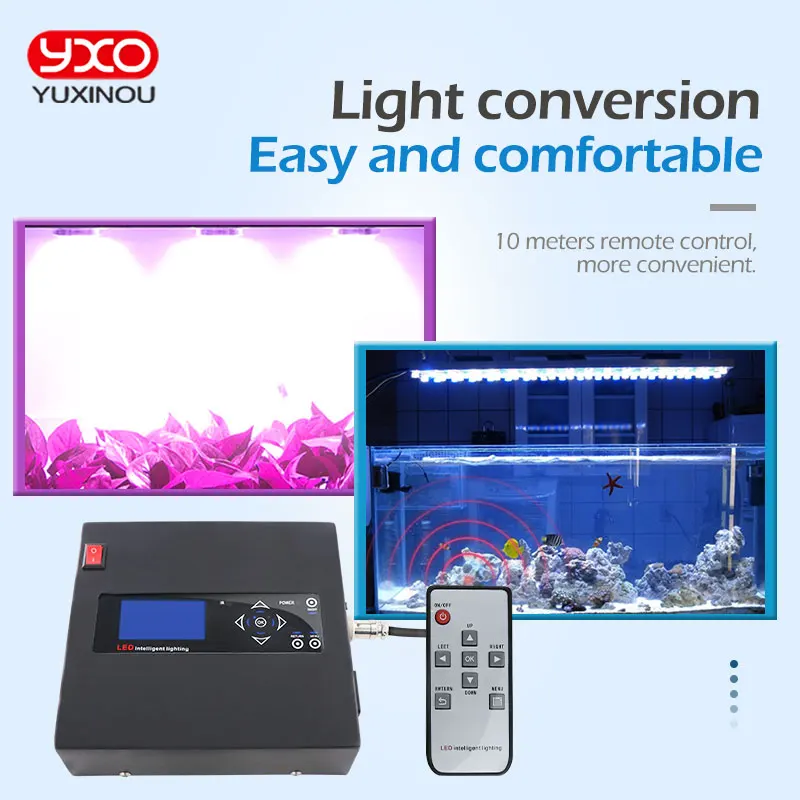 

Full Spectrum Led Grow Light Controller 100W 150W 200W Programmable Wireless Led Aquarium Light Controller Timmer for Coral