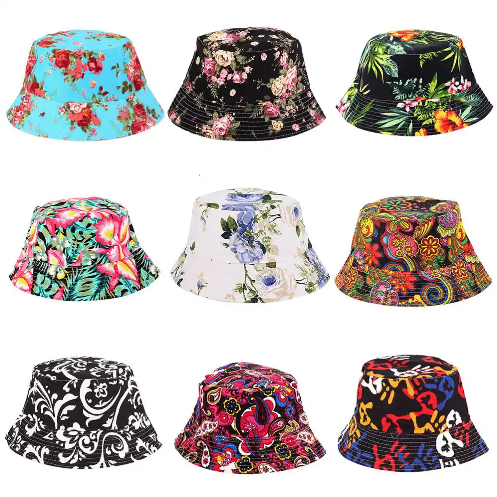 floral sun hat