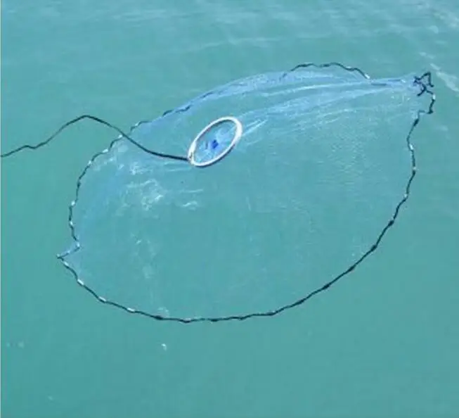 Finefish алюминиевое кольцо США литые сети 2 4 8 м легко бросать рыболовная сеть
