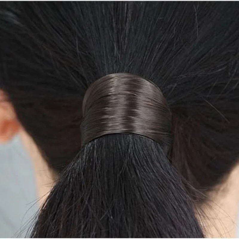 Женские аксессуары для волос плетеные синтетические плетеные косички эластичные для конского хвоста резинки для волос лента для волос Прямая поставка