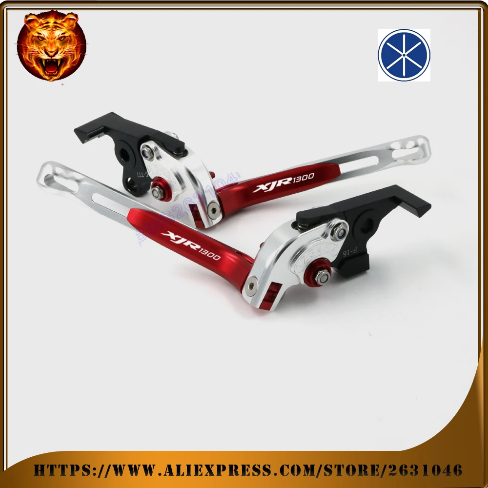 

Motorcycle Adjustable Folding Extendable Brake Clutch Lever For YAMAHA XJR 1300 XJR1300 2003 RED black blue (only fit 2003)
