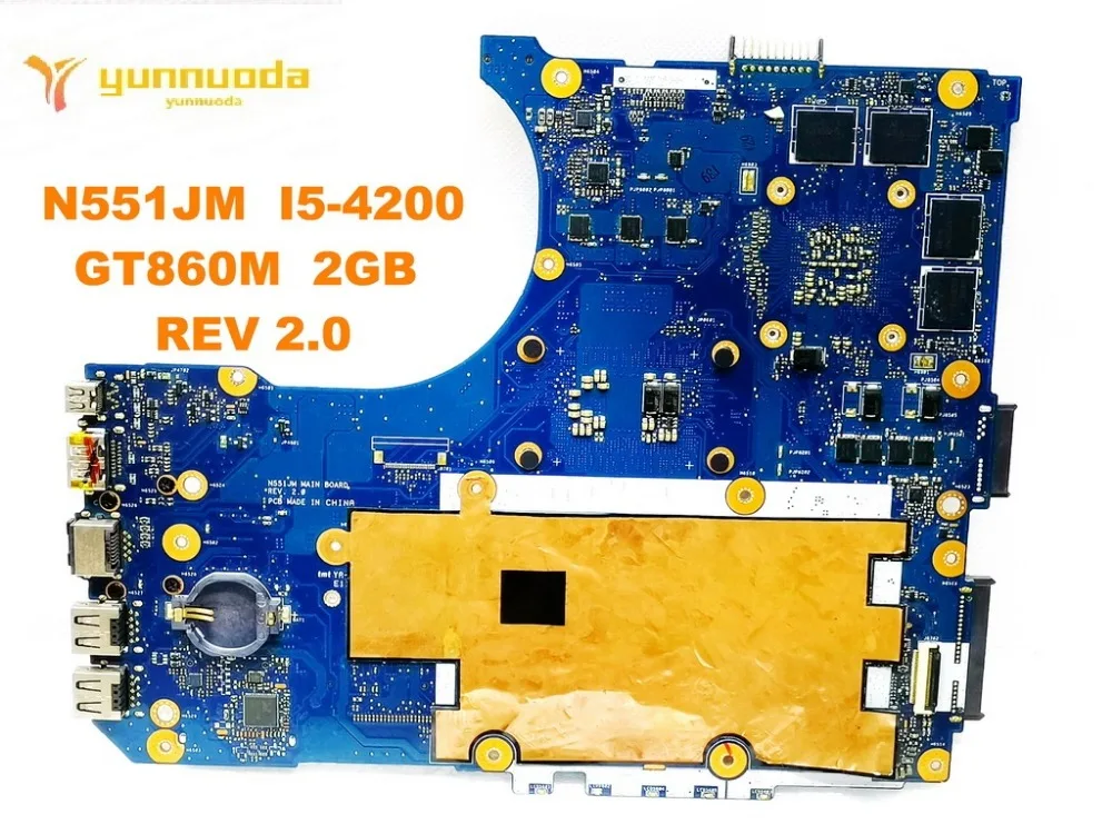 الأصلي ل ASUS N551JM اللوحة المحمول N551JM I5-4200 GT860M 2 GB REV 2.0 اختبار جيد شحن مجاني