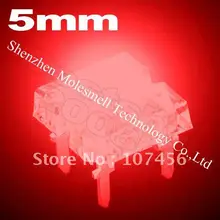 1000 шт.) 5 мм Пиранья супер потока красный светодиод+ Быстрая 5 мм светло-светодиод
