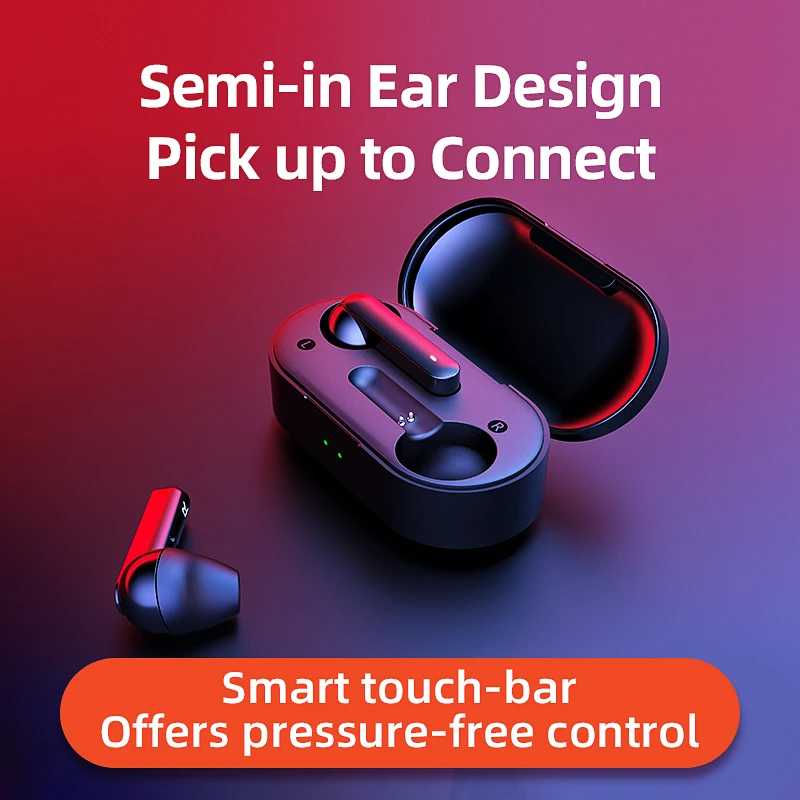 Беспроводные наушники QCY T3 TWS сенсорные Bluetooth V5.0 3D Stereo 2 микрофона|Наушники и