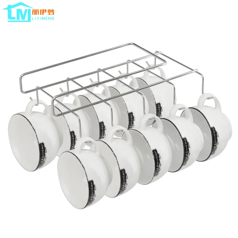 

LIYIMENG Kitchen Storage Rack Dish Hanger Cupboard Hanging Hook Shelf Chest Storage Bathroom Organizer Home Tableware Holder