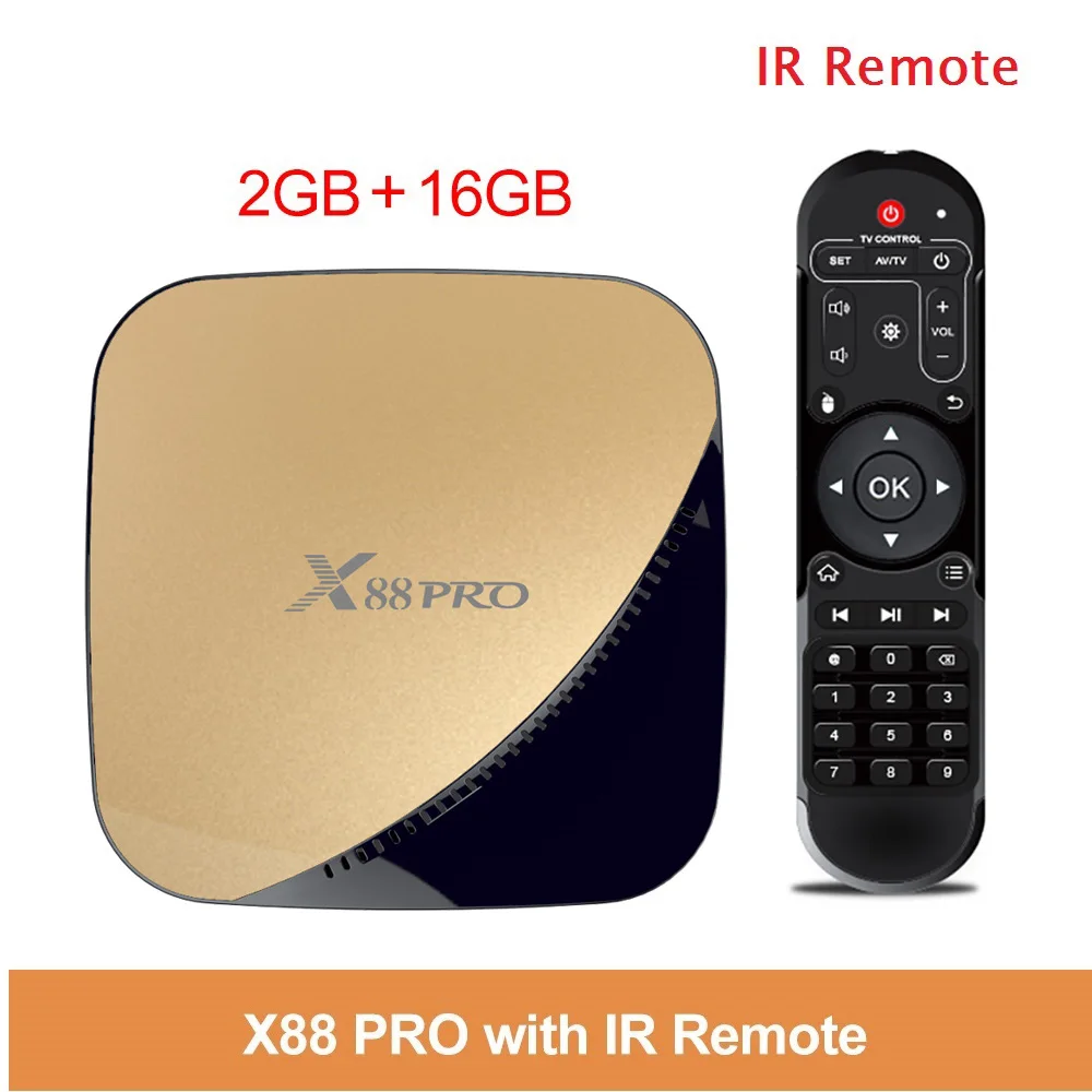 X88 PRO Smart tv Box 4G 64G Android 9,0 Rockchip RK3318 5G Wifi 4K 1080p USB3.0 Google Play Store Netflix Youtube Med - Цвет: Белый