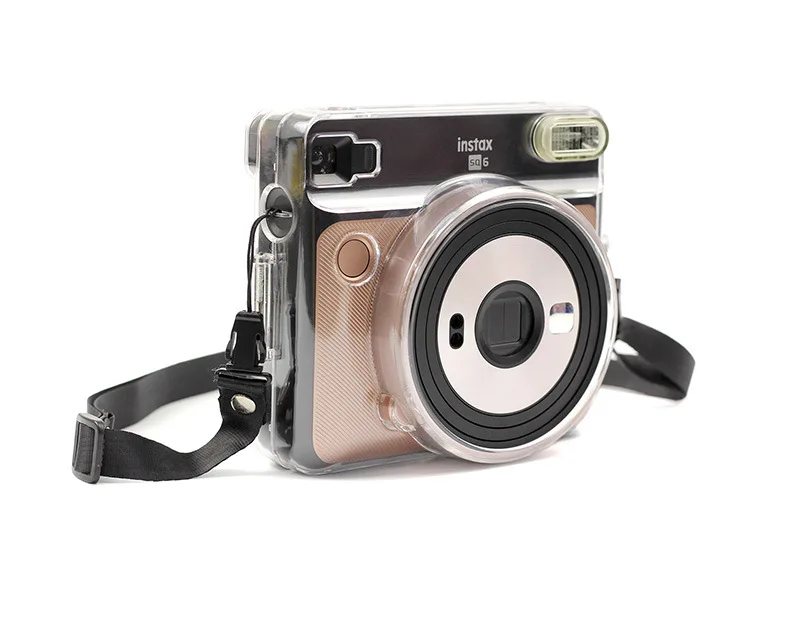 Прозрачная кристаллическая Камера сумка для FUJIFILM Instax квадратная SQ6 Cas защитная оболочка чехол Кристальный пластиковый мгновенный чехол сумка