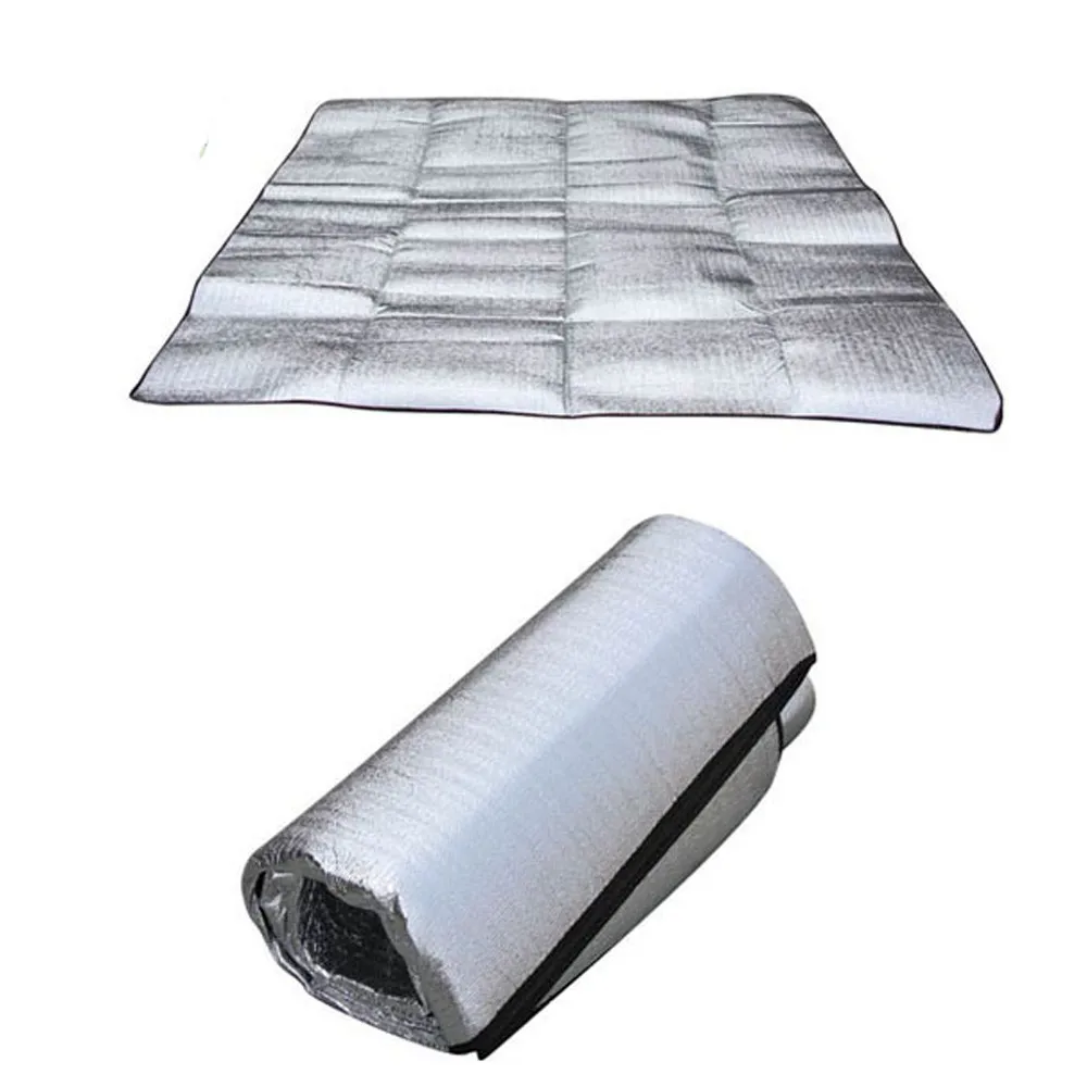 2019 Outdoor waterproof camping mat aluminum film mat camping mat tent folding pillow pad waterproof aluminum foil camping 40J3 (7)