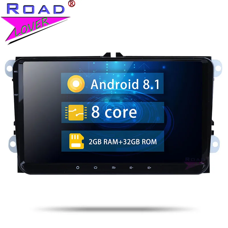 Автомобильный радиоприемник Android 8 1 2 Din Восьмиядерный GPS-навигатор Авторадио для V