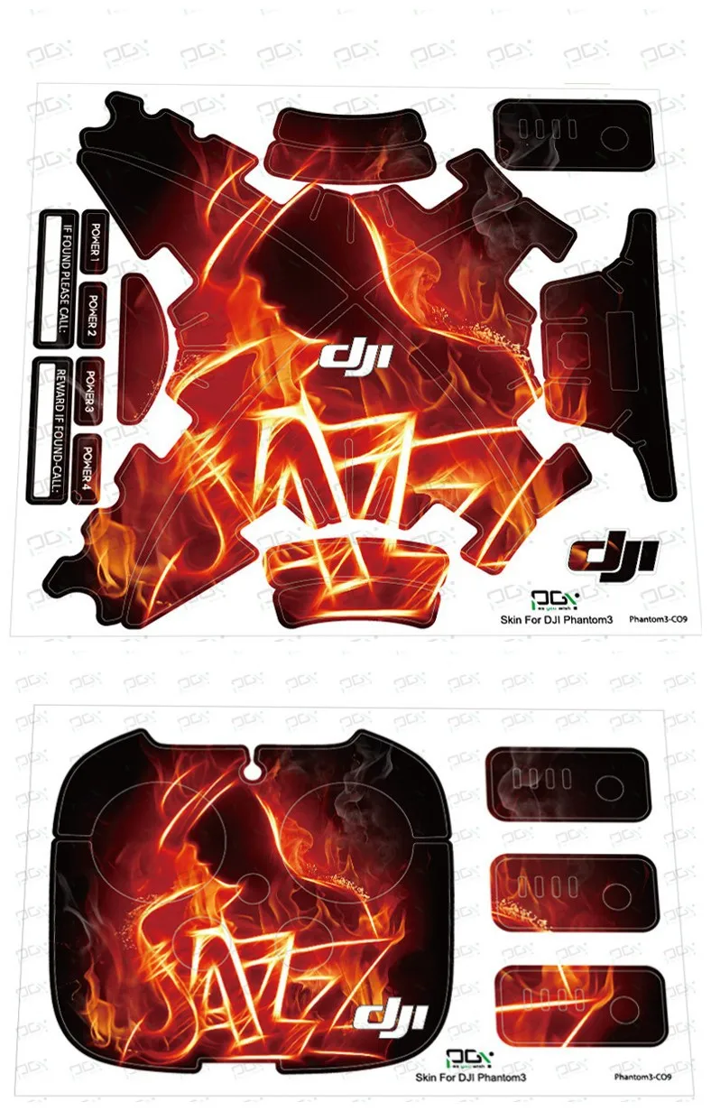 DJI Phantom 3 Waterproof Stickers