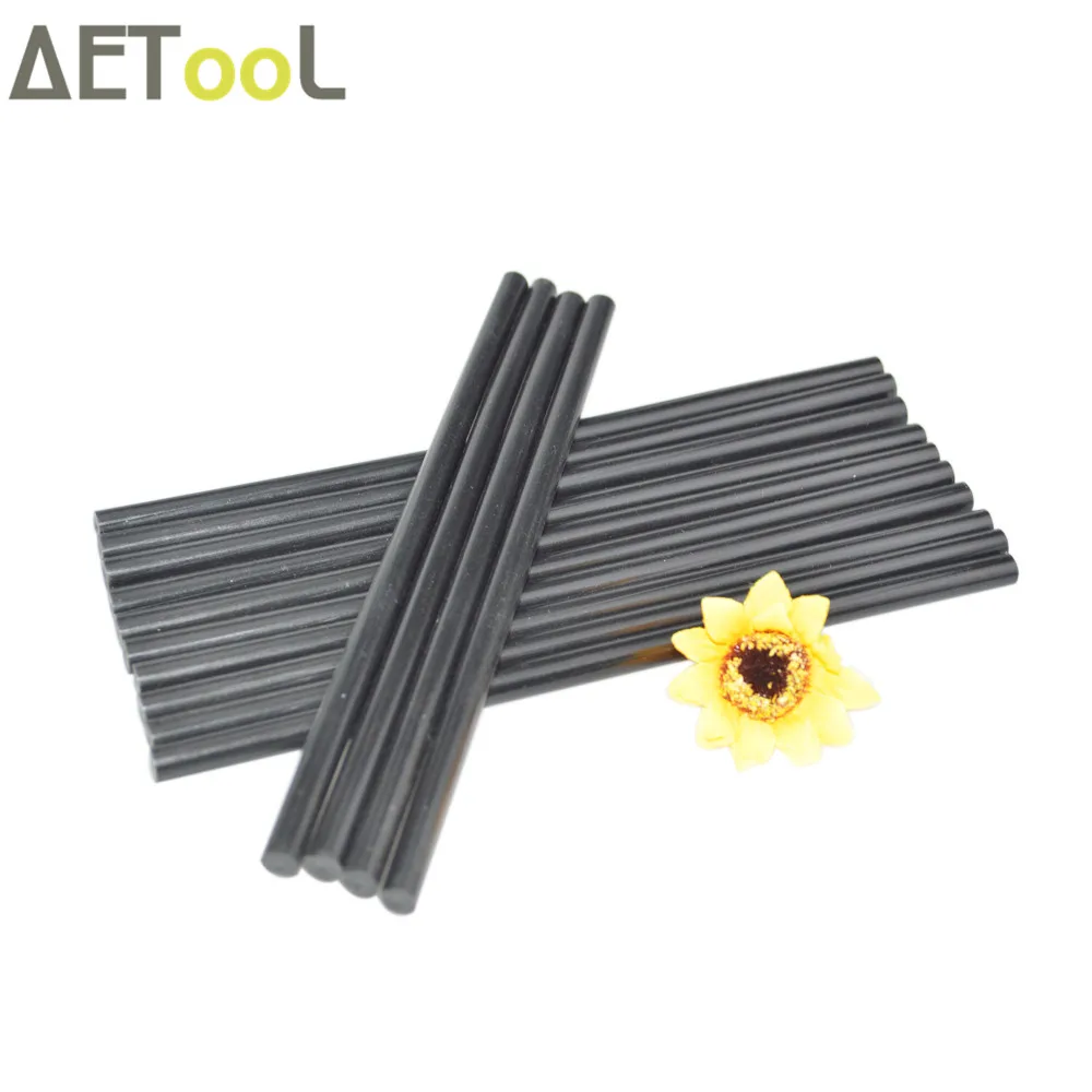 

AETool 7mmX180mm Black Color Hot Melt Glue Sticks Adhesive DIY Tools Alloy Accessories Repair Tool Black Gun Glue Stick 7MM