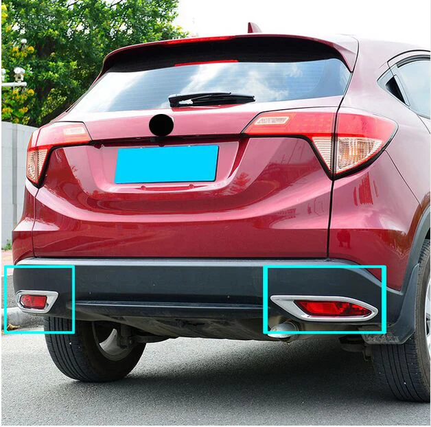 FIT For Honda VEZEL HR-V HRV 2014 2015 2016 ABS Chrome Rear Bumper Cover Trim