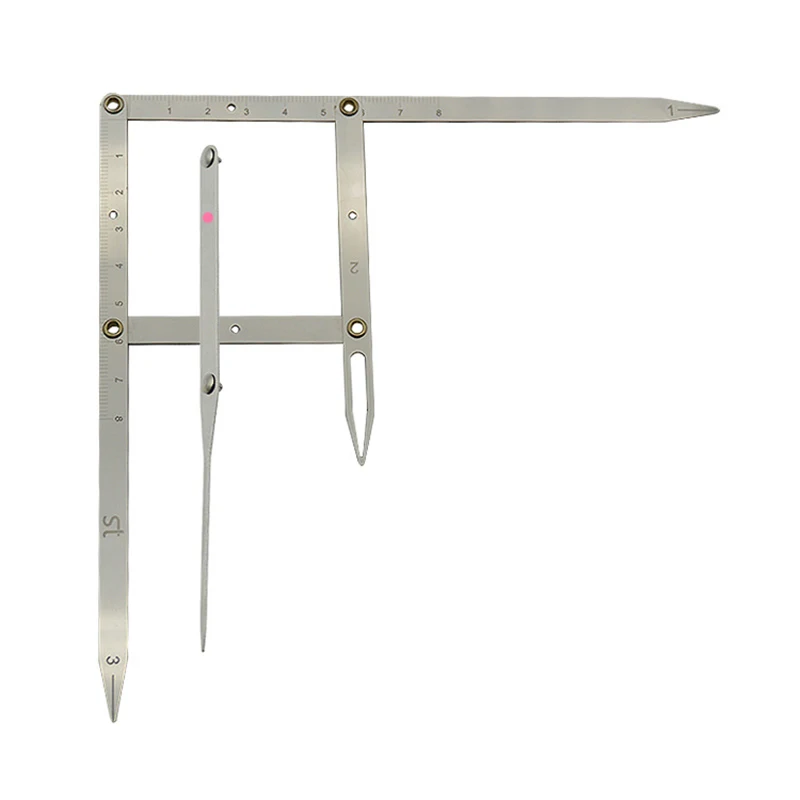 2pcs Stainless steel Golden Ratio CALIPERS Eyebrow Microblading Permanent Makeup Measure Tool Mean Golden Eyebrow DIVIDER      1