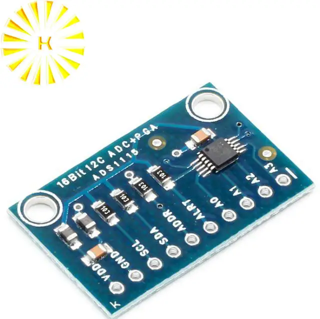 ADS1115 4 Channel 16 Bit I2C ADC Module with Pro Gain Amplifier for Arduino Rpi