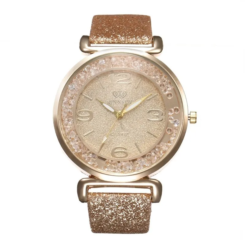Женские часы, персональные кварцевые часы для девушек, модные, известный бренд, наручные часы, женские часы, Montre Femme, Relogio Feminino - Цвет: Золотой