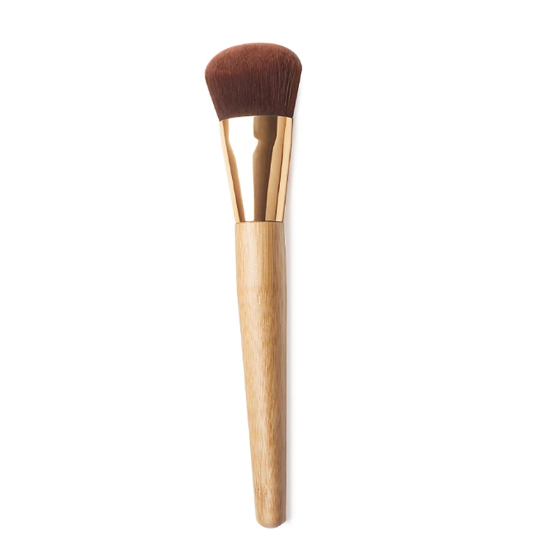 

High end T Series Solid Bamboo Big Size Compact Powder Brush Blush Contour Makeup Brush