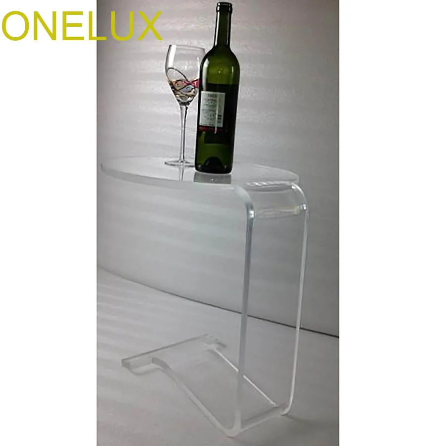 Waterfall Acrylic Round Side Sofa Table,Lucite Occasional Small Tea Table - 35W 35D 52H CM Waterfall Acrylic Round Side Sofa Table,Lucite Occasional Small Tea Table - 35W 35D 52H CM