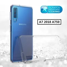 

sFor Samsung Galaxy A7 2018 Case Crystal Hybrid Bumper Clear TPU PC Acrylic Back Cover A7 2018 A750 Case Phone Case Funda Hoesje