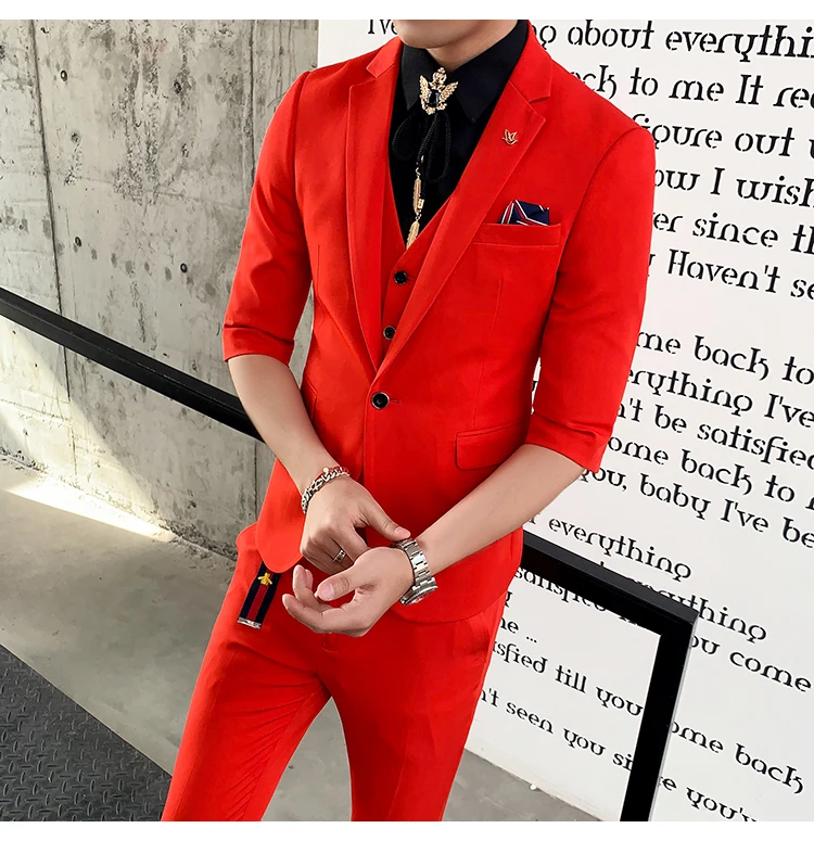 豪奢な 新品の赤いタキシード ウェディング Mkukinanyota Com