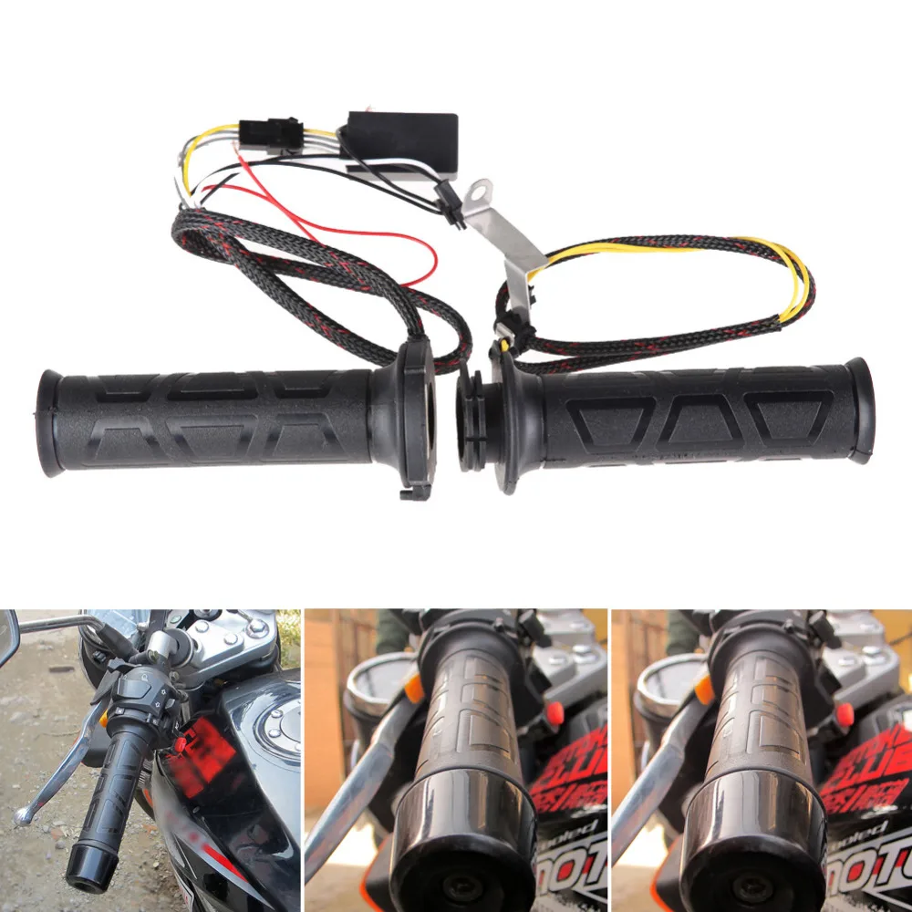 Универсальный мотоциклетный руль с подогревом 1 пара 12 В 7/8 дюйма 22 мм|grip heater|heated