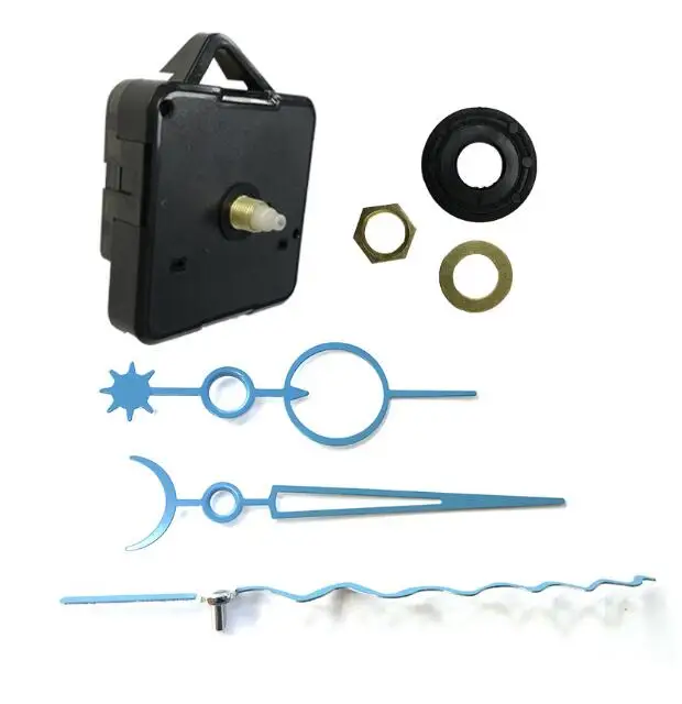 

10 sets NEW Clock Movement Silent Wall Clock Watch DIY Mechanism Parts Wavy Hands Replacement Repair Clock Parts 18 mm shaft
