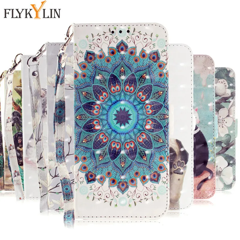 

FLYKYLIN Flip Leather Case For Fundas Huawei Honor 8X Case For Coque Huawei Honor 8 X Cover 3D Magnet Wallet Stand Phone Cases