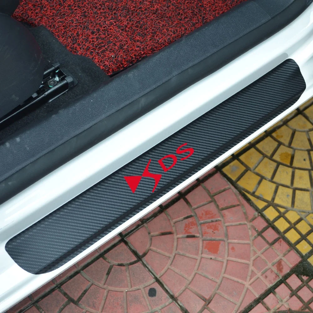

Car Accessories for Citroen DS DS4 DS4S DS5 DS6 DS7 DS5LS DS3 Carbon Fiber Vinyl Sticker Door Sill Scuff Plate Guards Sills