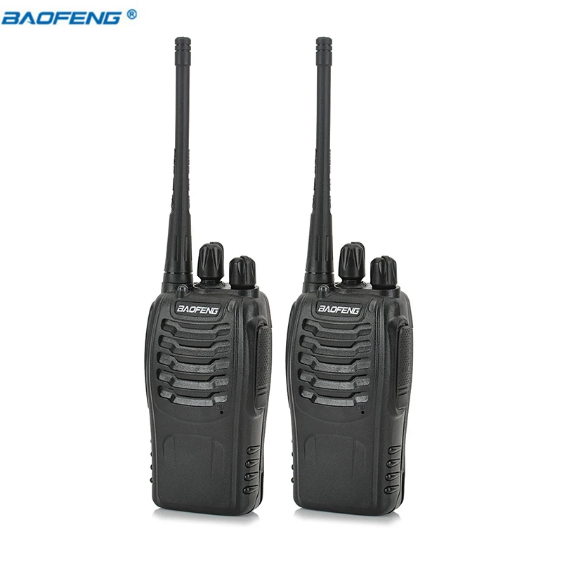 2pcs Walkie Talkie Baofeng BF 888S 5W 16CH UHF400 470MHz Baofeng 888S Ham Radio HF Transceiver