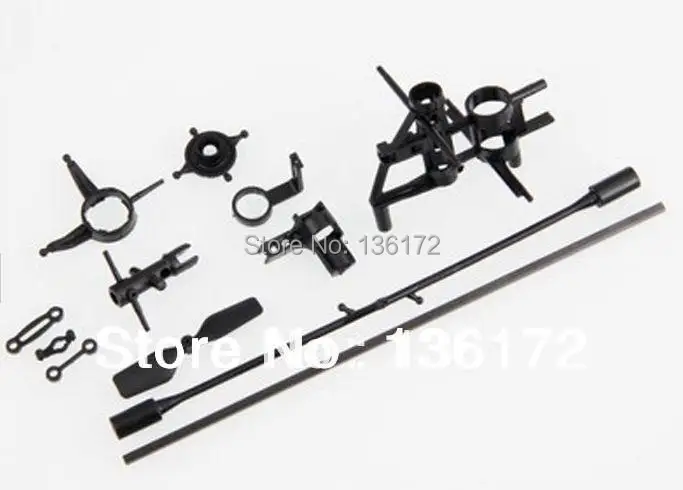 

Ewellsold 2set Wltoy V911 2.4G 4 Ch Mini rc helicopter spare parts kits balance bar + tail rotor ect for wl toys v911 helicopter