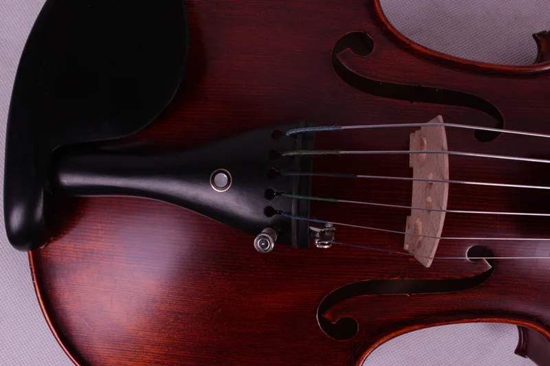 6 string 4/4 Violin Ebony parts Flame Maple Back Antique Varnish Spruce