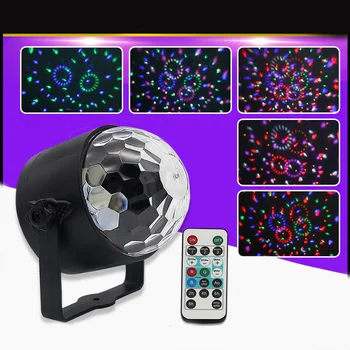 

Sound Activated Party Lights with Remote Control DJ RBG Disco Ball Strobe Lamp 7 Modes Stage Light ALI88