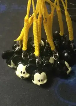 

New 50 pcs Mickey Lovely Jingle Bells,Christmas Decoration,DIY Crafts,Cartoon Lanyard Accessories Bell key Chains H--53