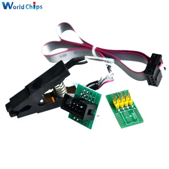 

update version SOIC8 SOP8 Test Clip For EEPROM 93CXX / 25CXX / 24CXX in-circuit programming+2 adapters