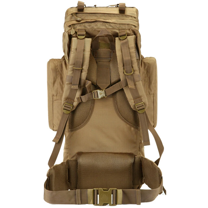 Caliente 70L gran capacidad al aire libre bolso militar mochila táctica Camping senderismo impermeable resistente al desgaste Nylon mochila - 6