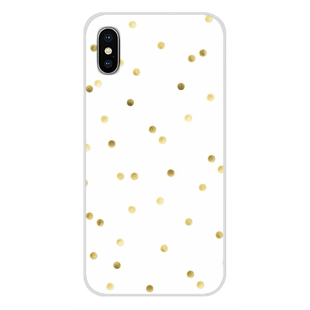 Pro Kawaii золотые конфетти в горошек обои для Samsung Galaxy A5 A6S A7 A8 A9S Star J4 J6 J7 J8 Prime Plus 2018