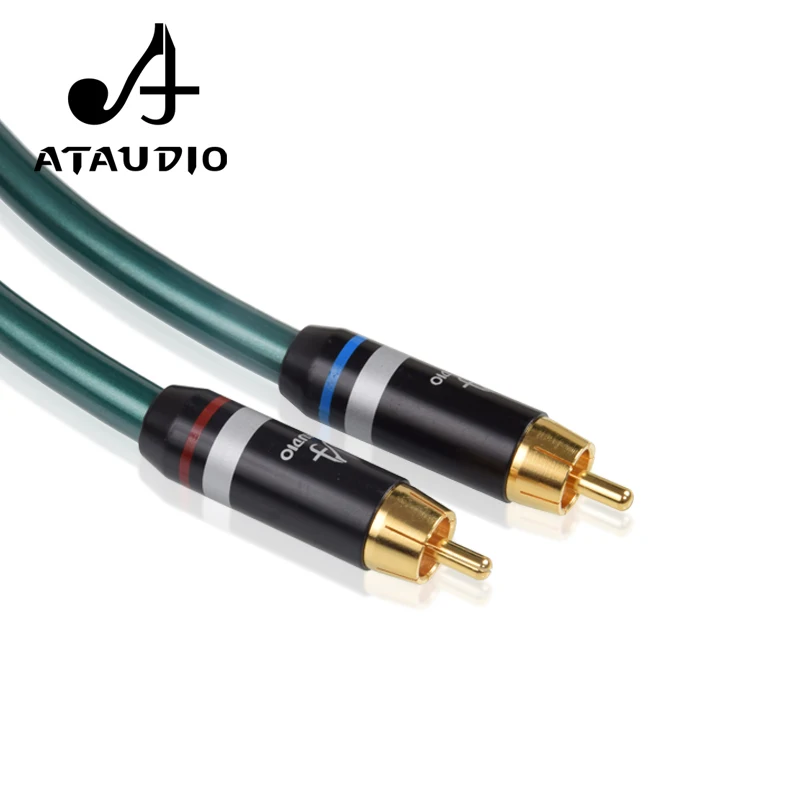 Аудиокабель ATAUDIO HIFI с двумя разъемами 6 35 мм на 2 RCA аудиокабель 5 для DJ микшера