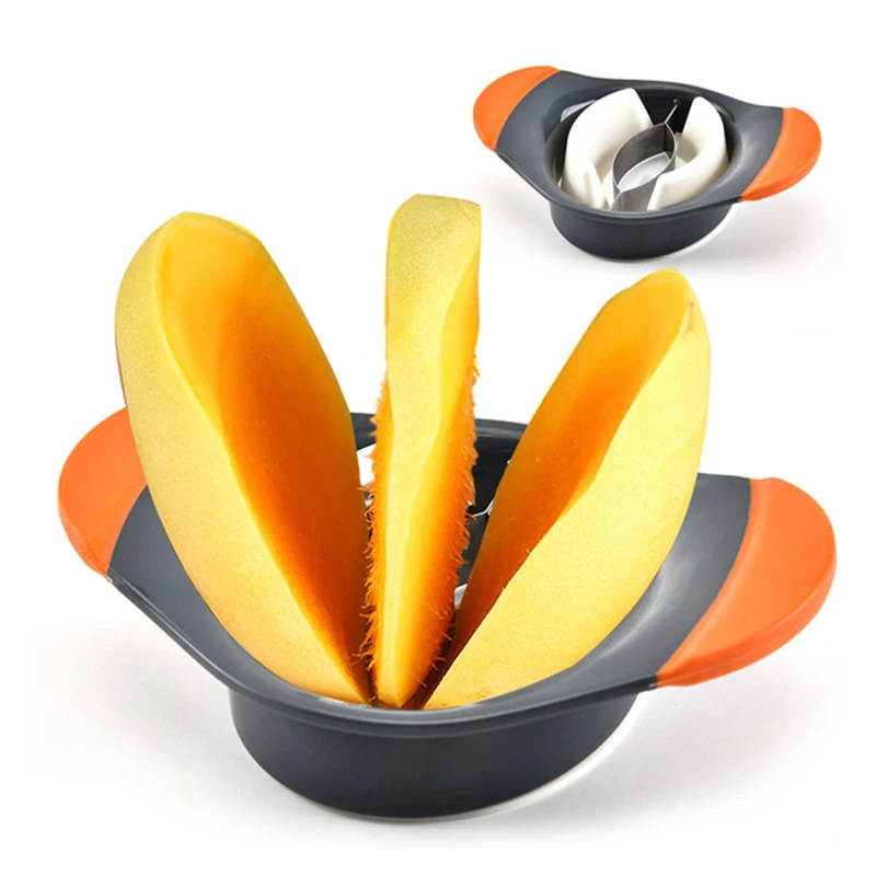 

Creative Mango Splitters Stainless Steel Fruit Slicer Non Slip Handles Corer Peeler Mango Cutter Separation Kitchen Tool