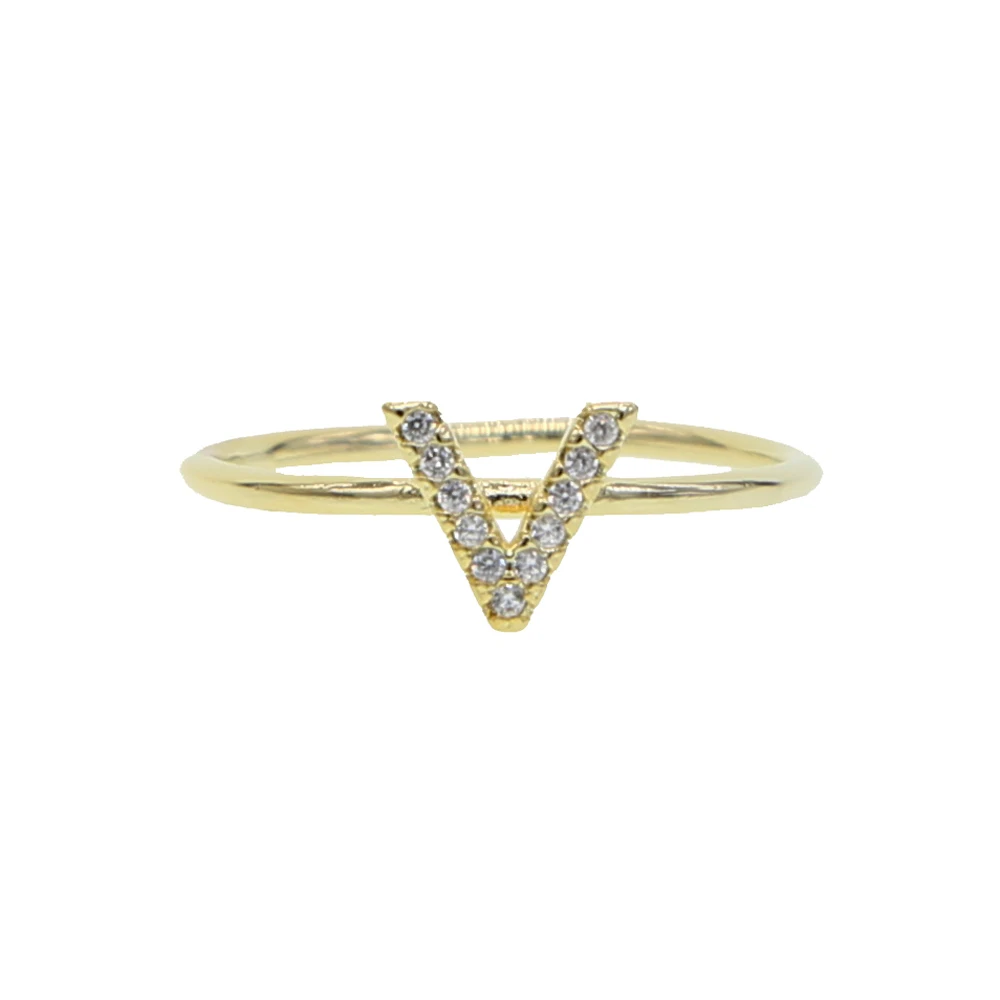 Летний стиль 26 Алфавит Начальный кольцо золотое заполненное для женщин и девушек минимальное нежное Сердце Звезда персонализированное Имя ювелирные изделия на заказ