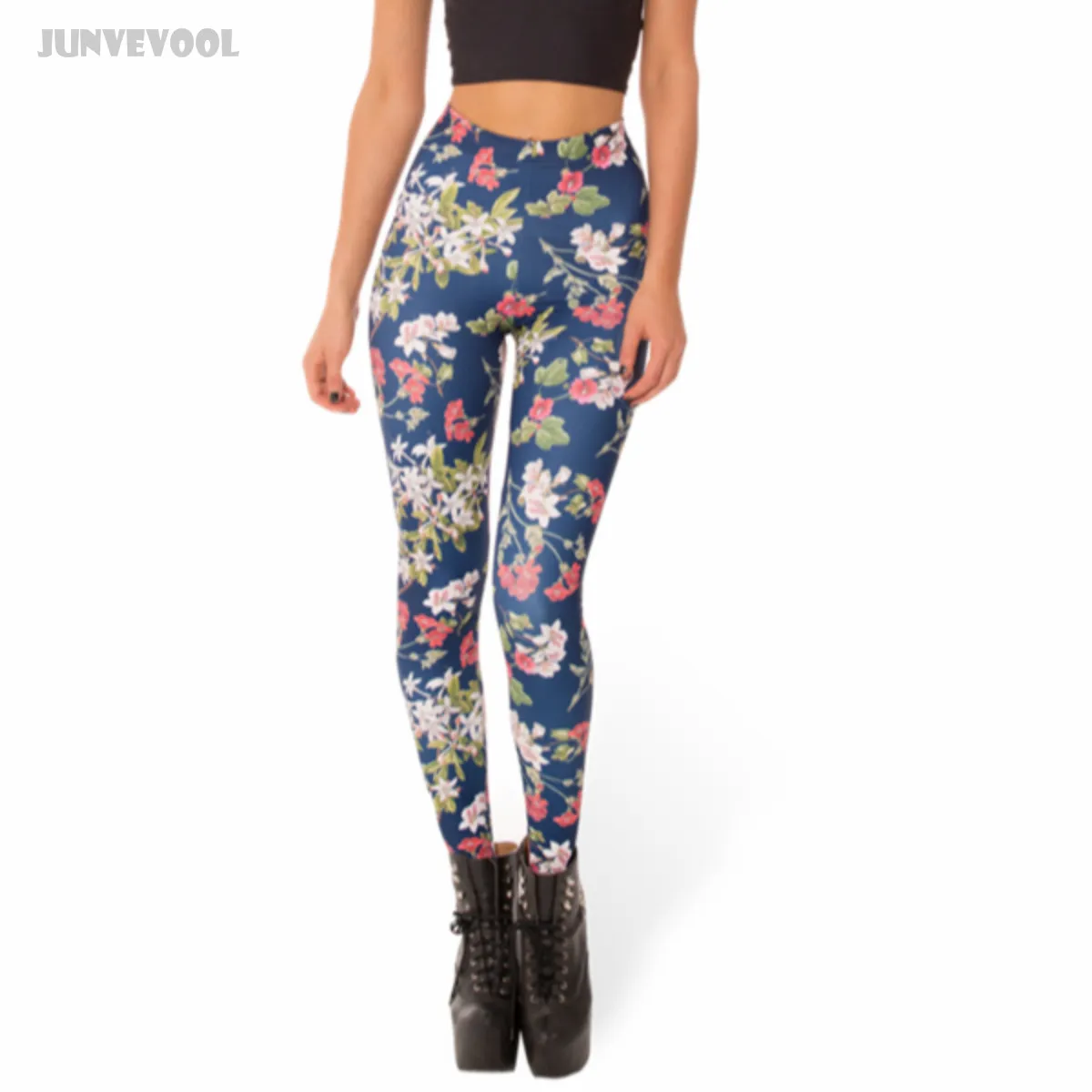 Flower Leggings 2017 Girl 3D Graphic Print Pants Women's Floral Skinny