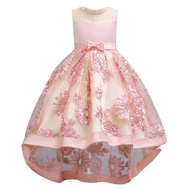 Vestidos infantil/платье для маленьких девочек; лето г.; детское элегантное платье принцессы; Детские платья для девочек; платья для дня рождения - Цвет: Pink