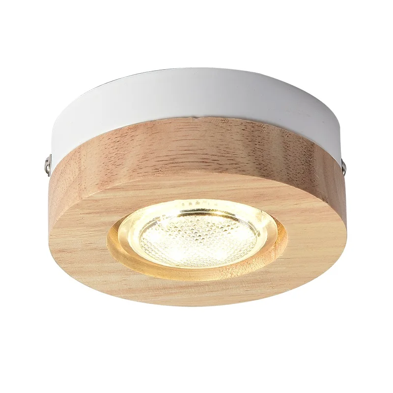LukLoy современный светодио дный потолочные светильники деревянные потолочные светильники для коридора столовая Ванная комната