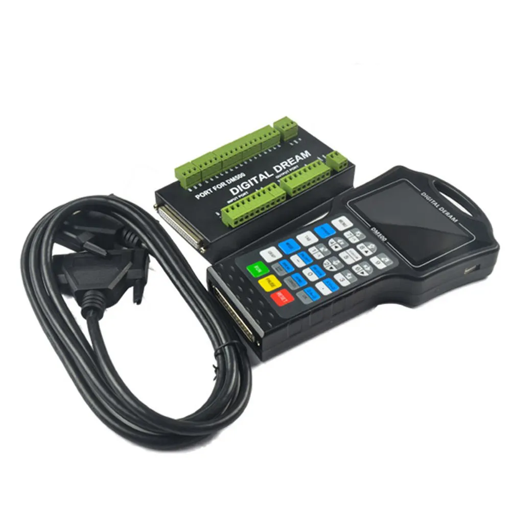 

DM500 3/4 Axis mach3 Handheld CNC Motion System with Pendant Controller 500 KHz G code CAD/CAM Support USB Flash Disk