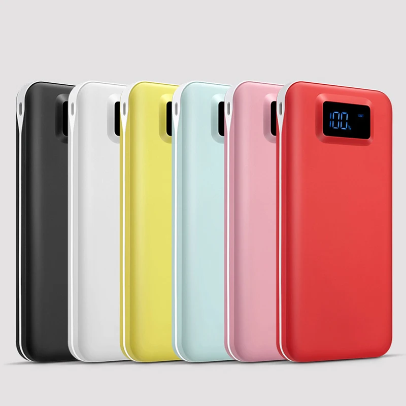 

20000mAh Portable Power Bank Ultra-thin Polymer Powerbank battery power-bank LED Display Fast Charger Poverbank for Mobile Phone