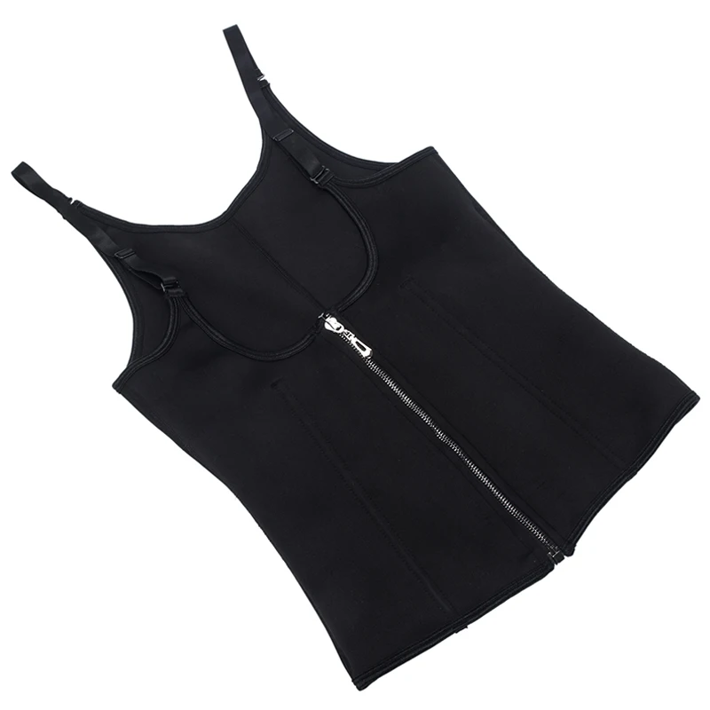 SJASTME Women Corset Waist Trainer Cincher Control Body Shaper Underbust Slimming Black Adjustable Shoulder Straps Sweat Shapers