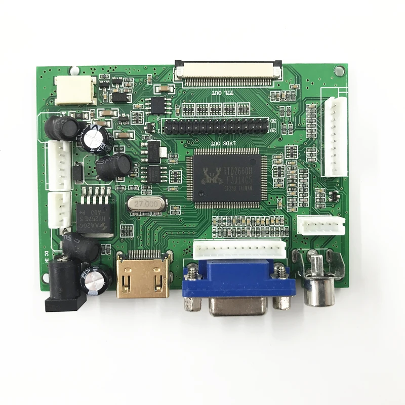 Плата контроллера VGA HDMI 2AV LCD плата для 14 дюймов 1366X768 B140XW01 V0 VB V8 V1 V2 WLED LVDS драйвера ЖК