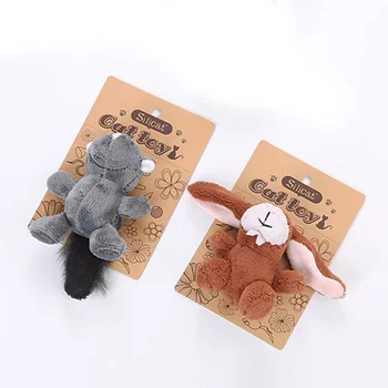 

Pet Cat Cute Rabbit Squirrel Toy Interactive Training Catnip Toy Claw Training Product For Cats Funny Plush Chew Toy